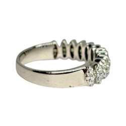 White Gold and Diamond Wedding Band