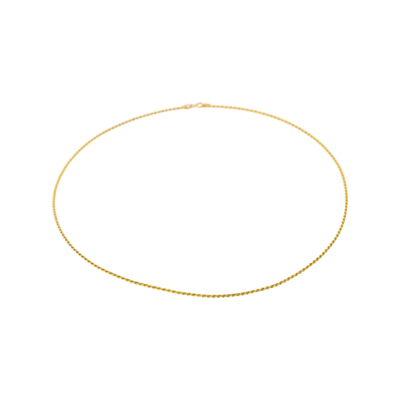 Yellow Gold Rope-Link Necklace