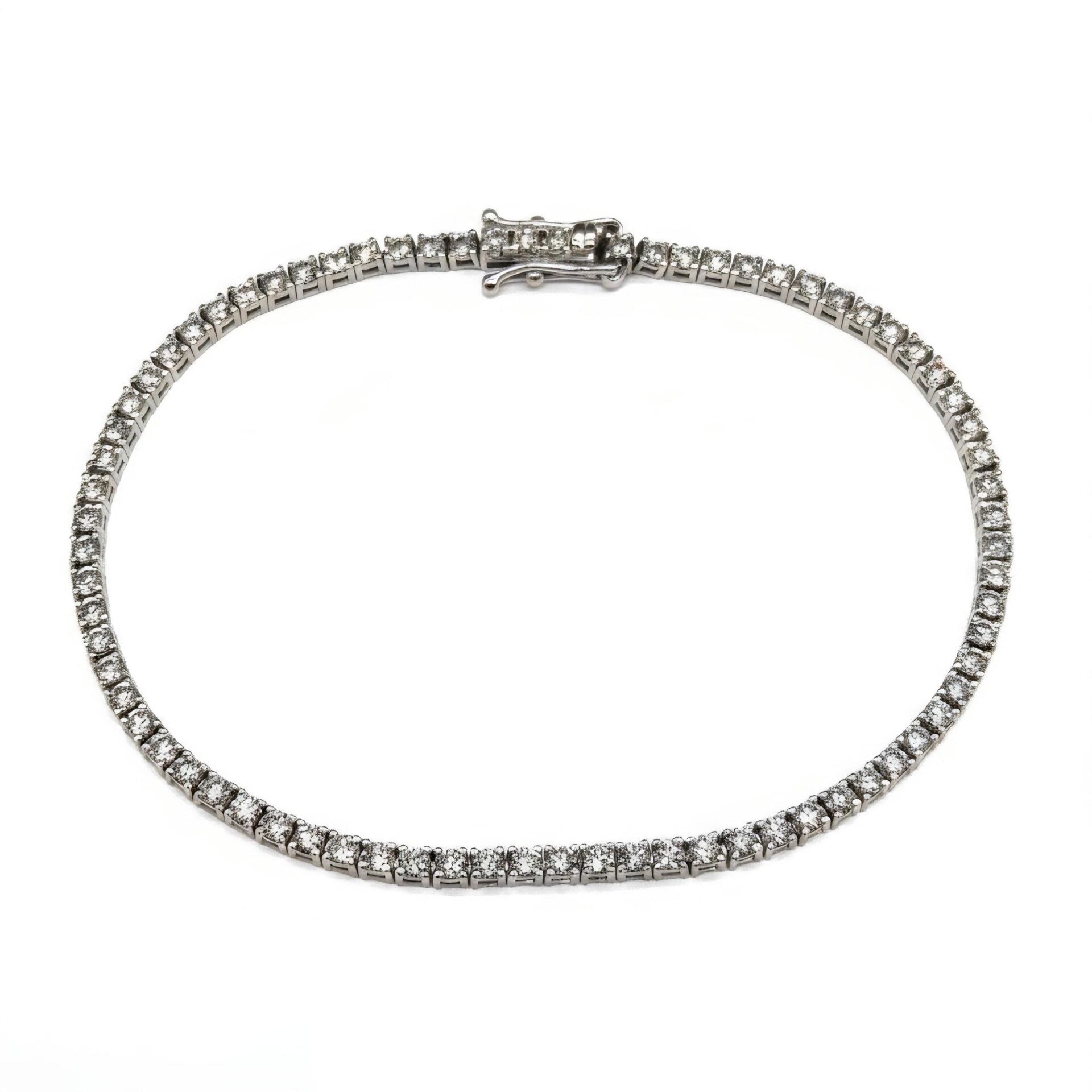 Bracelet Ligne en or blanc et diamants