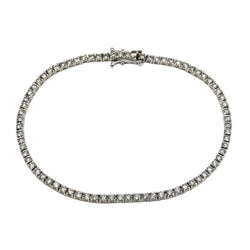"Ligne" Bracelet in White Gold and Diamonds
