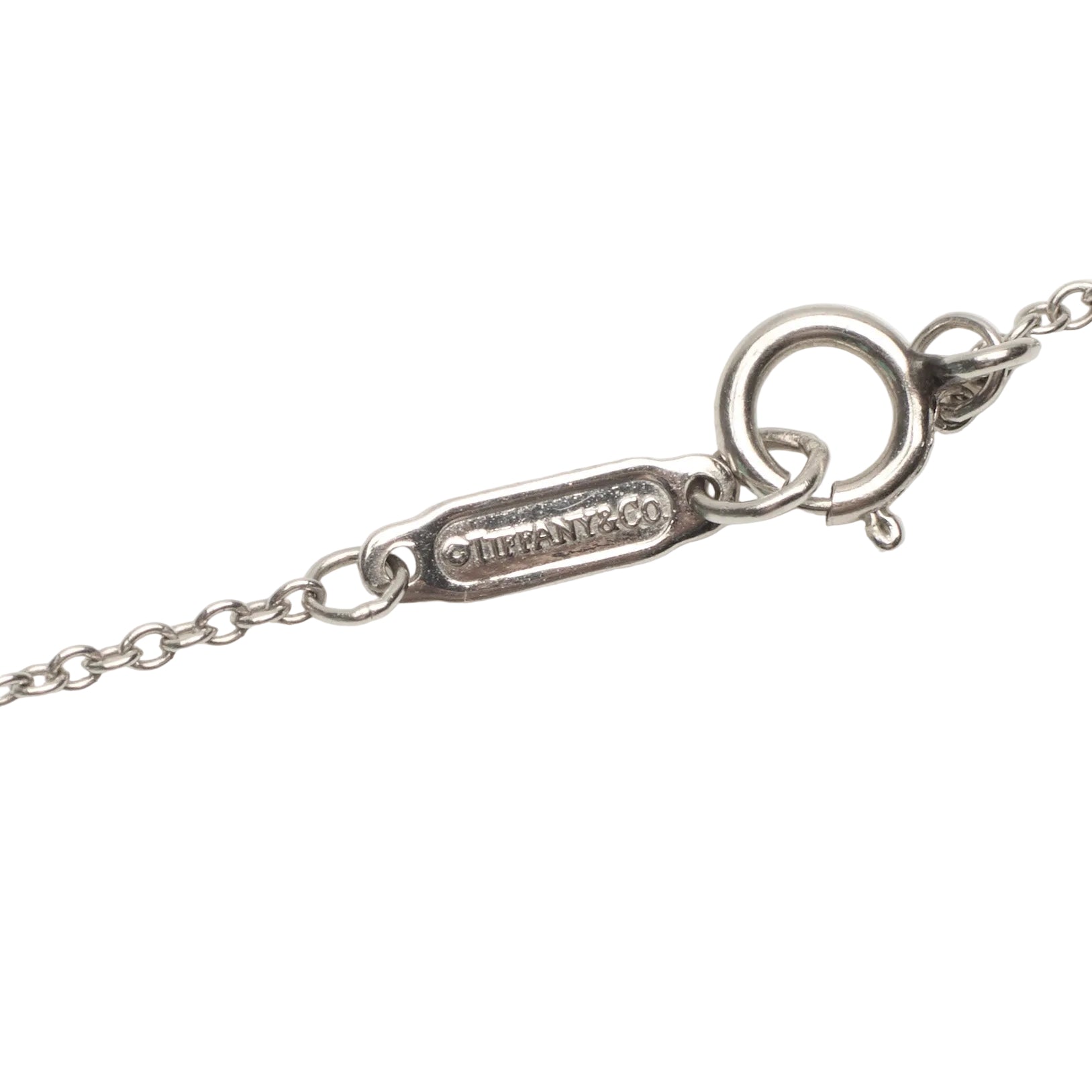 Necklace Pendant TIFFANY & CO. "Open Circle" in Platinum and Diamonds