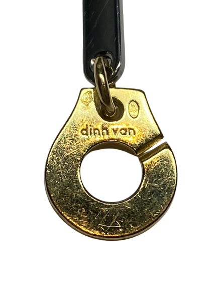 Bracelet Maille DINH VAN Menottes en or jaune et acier