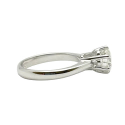 White Gold Solitaire Ring with a Diamond