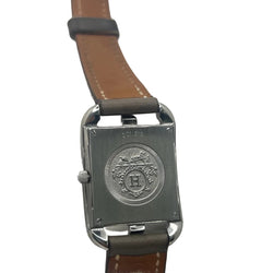 HERMÈS "Cape Cod" PM Watch in Steel and Leather