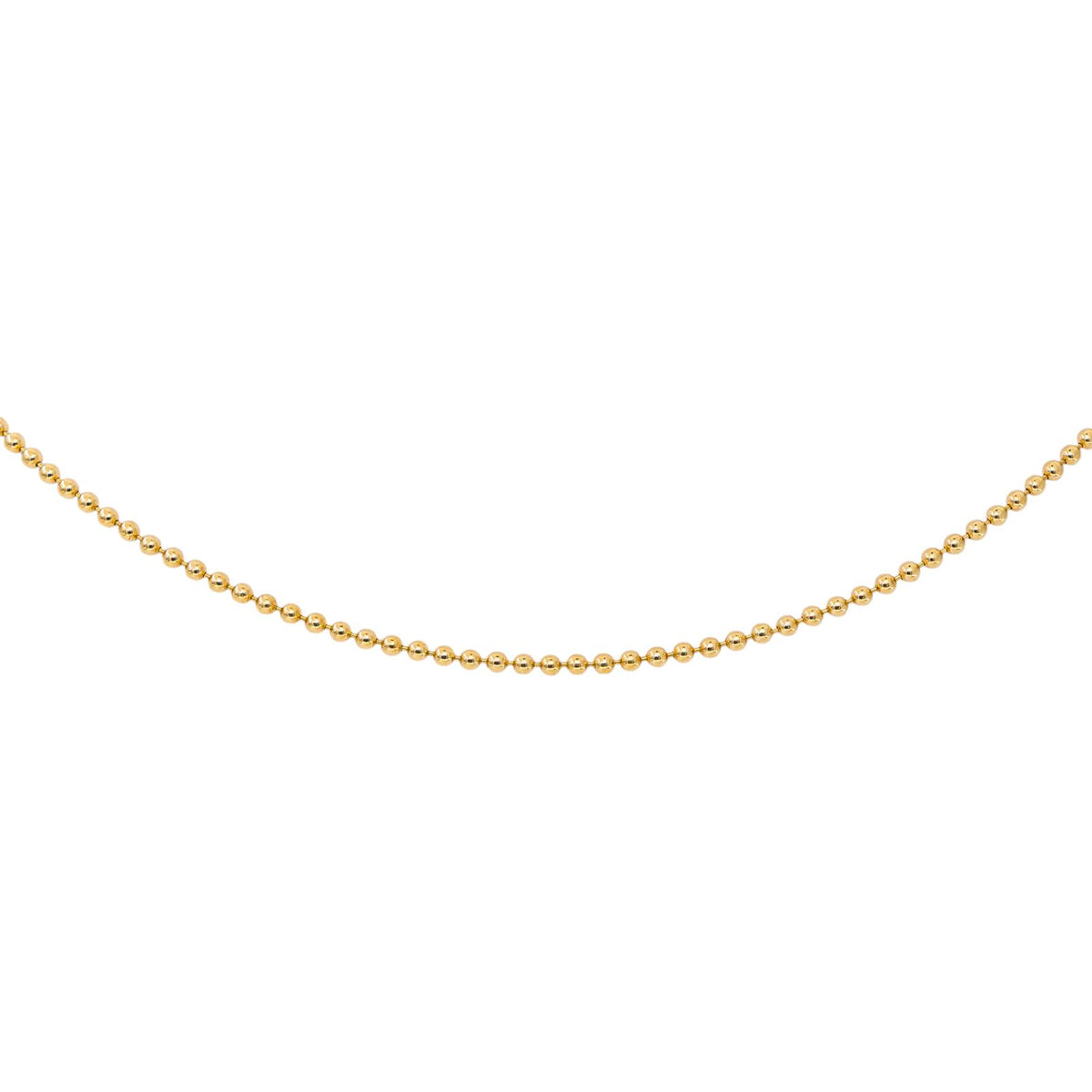 Collier Maille boule Or jaune