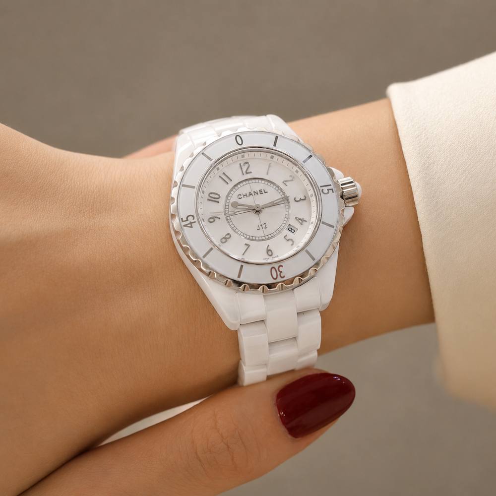 CHANEL "J12" Ceramic and Quartz Watch