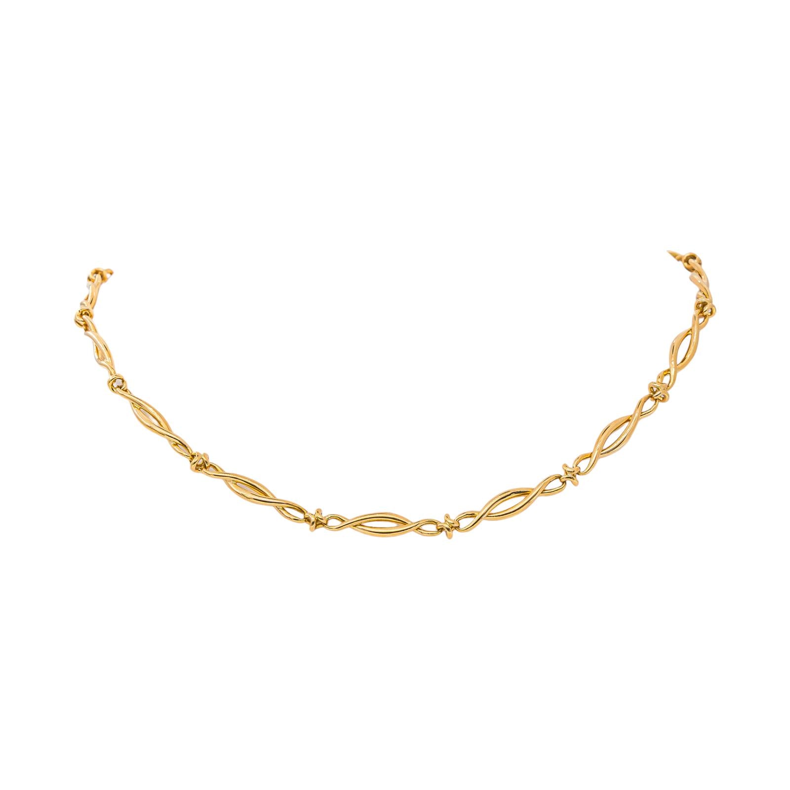 Yellow gold necklace