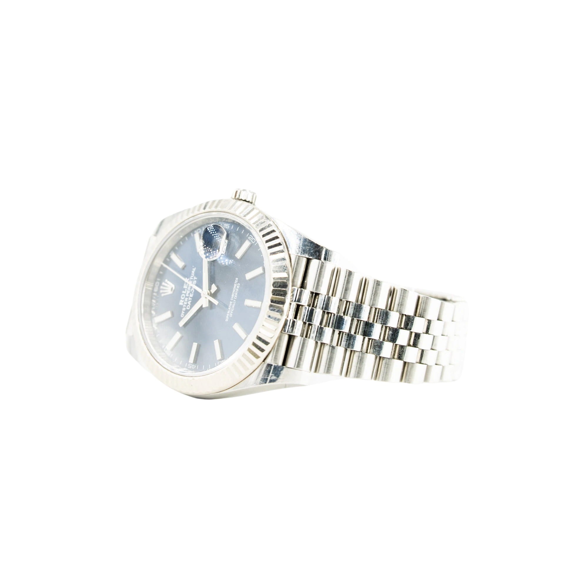 ROLEX "Datejust 41" watch in steel and white gold