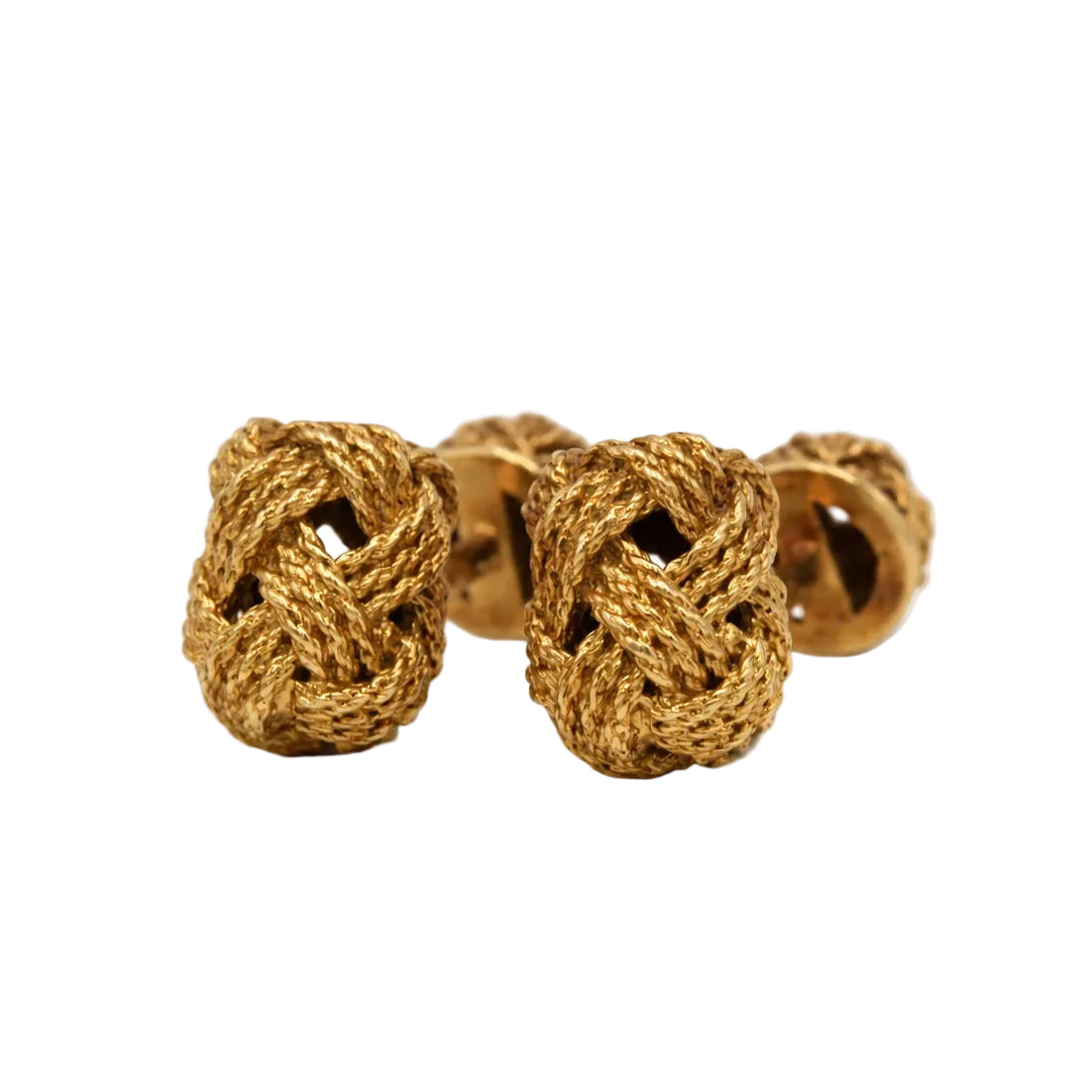HERMÈS yellow gold cufflinks