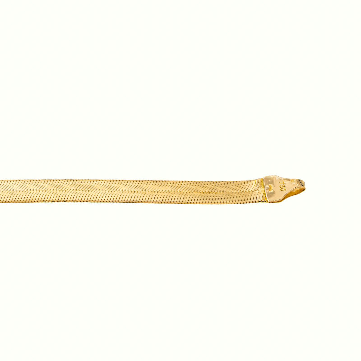 Yellow Gold Mirror-Finish Link Necklace