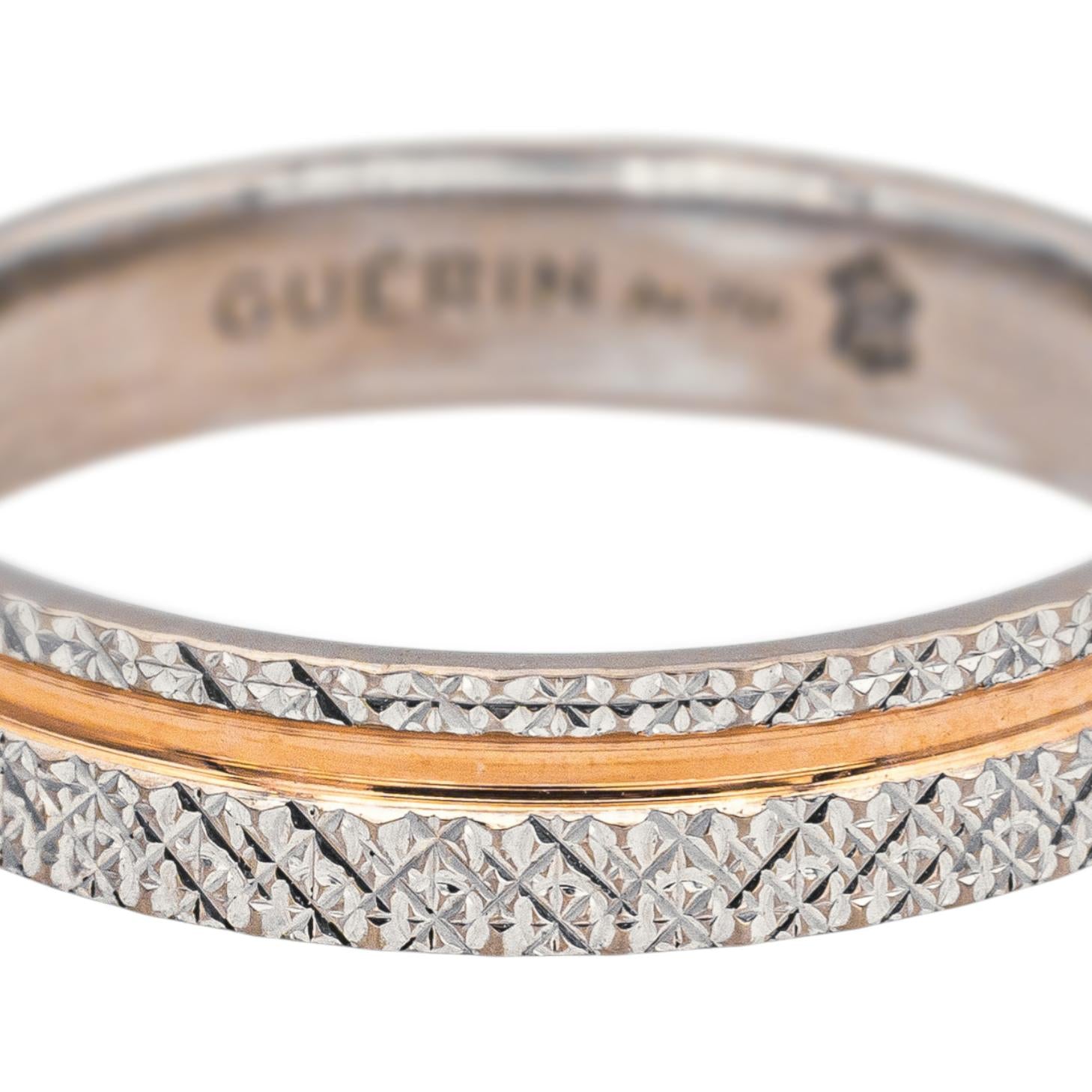 Bague Alliance GUÉRIN en or blanc et or rose