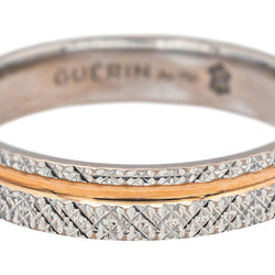 Bague Alliance GUÉRIN en or blanc et or rose