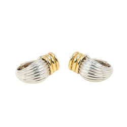 O.J. PERRIN Clip-On Earrings in Yellow gold and Silver