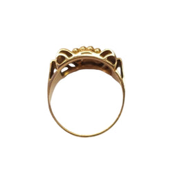Tank Ring in Rose gold and Diamonds