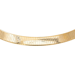 Yellow Gold Omega Link Necklace