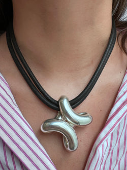 Necklace Pendant HERMÈS "Lima" in Silver