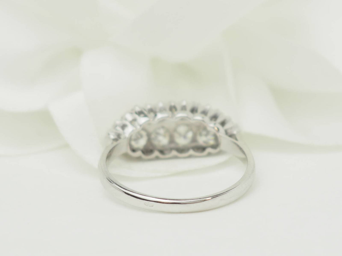 White Gold and Diamond Wedding Band