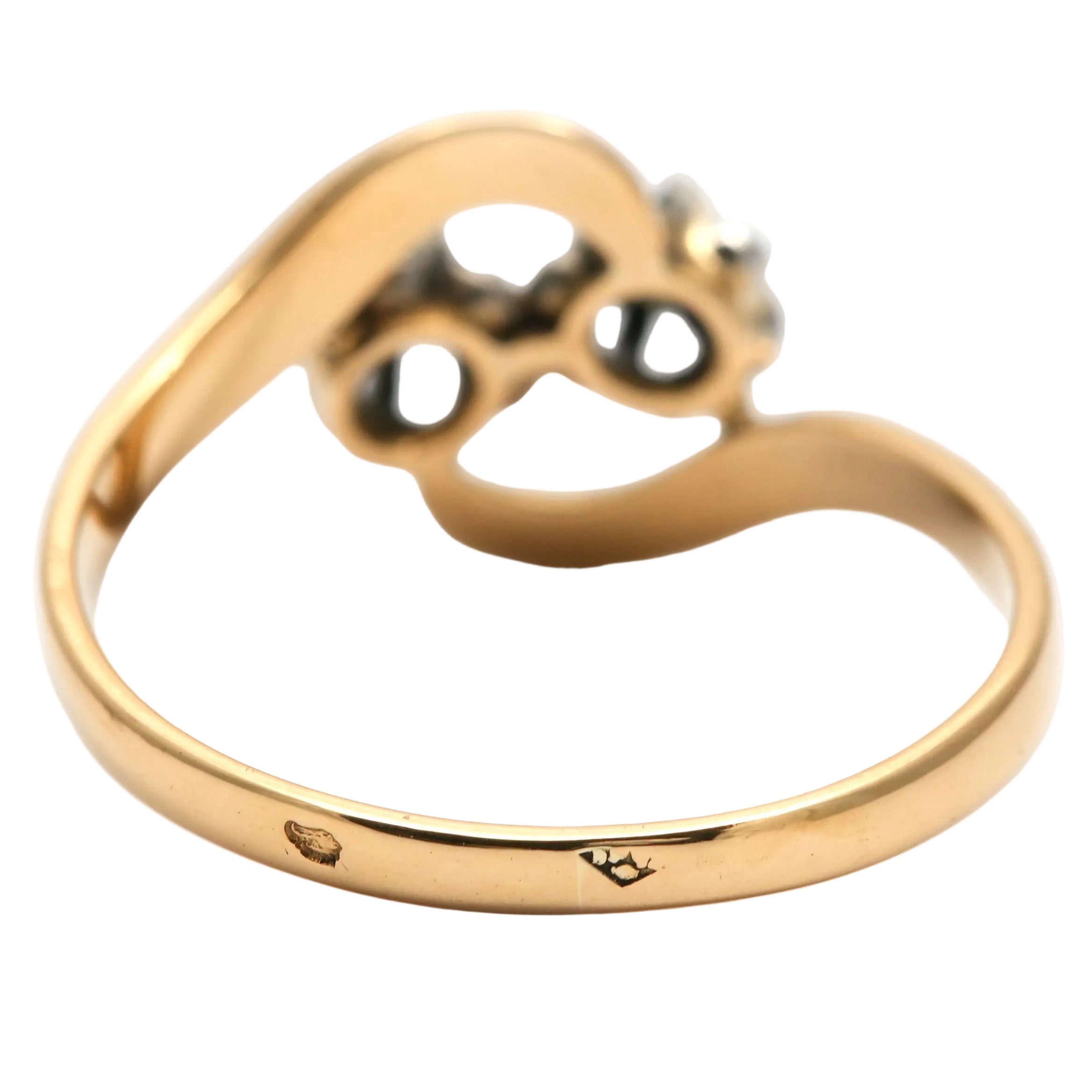 "Toi & Moi" Ring in Yellow Gold and Diamonds
