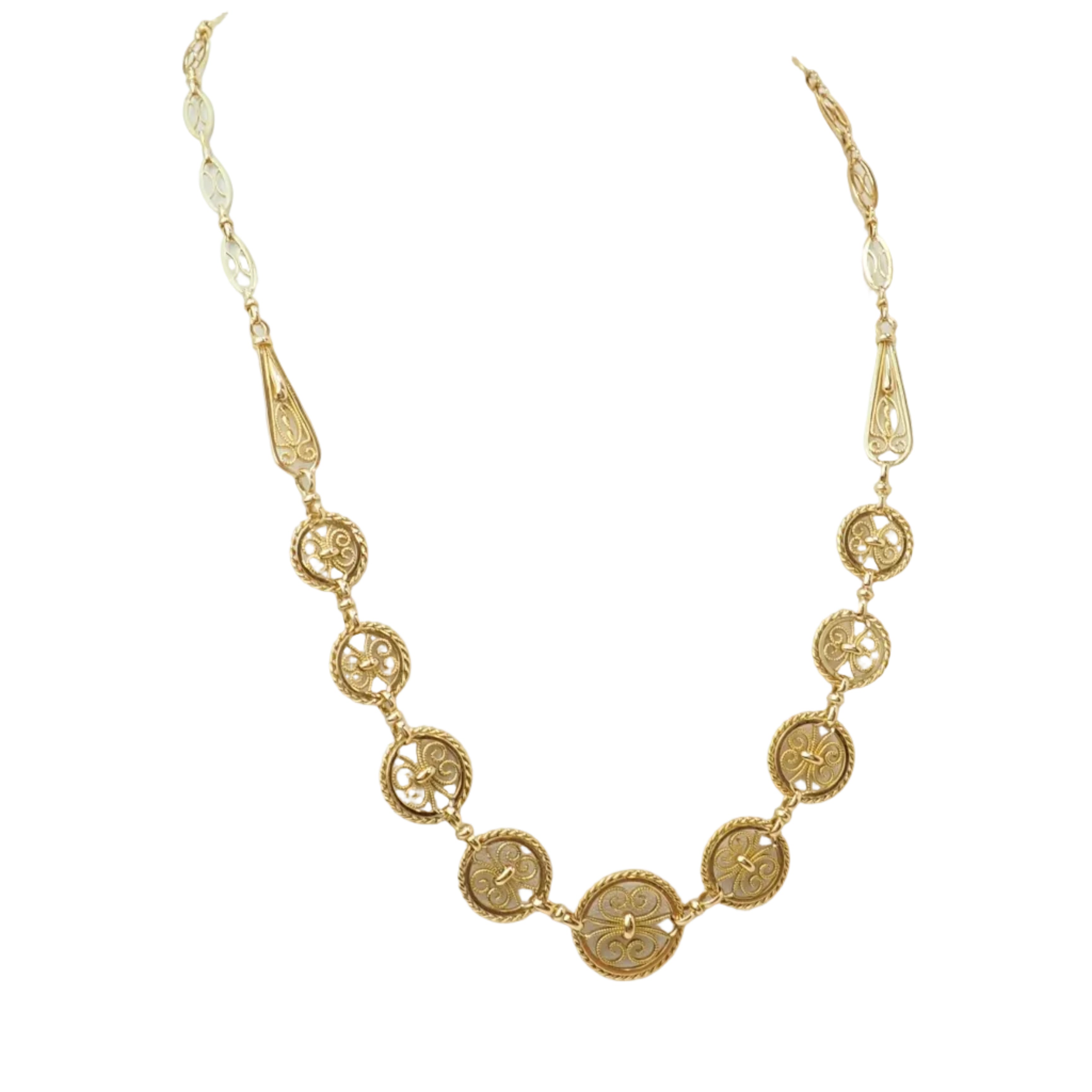 Drapery Necklace in Yellow Gold