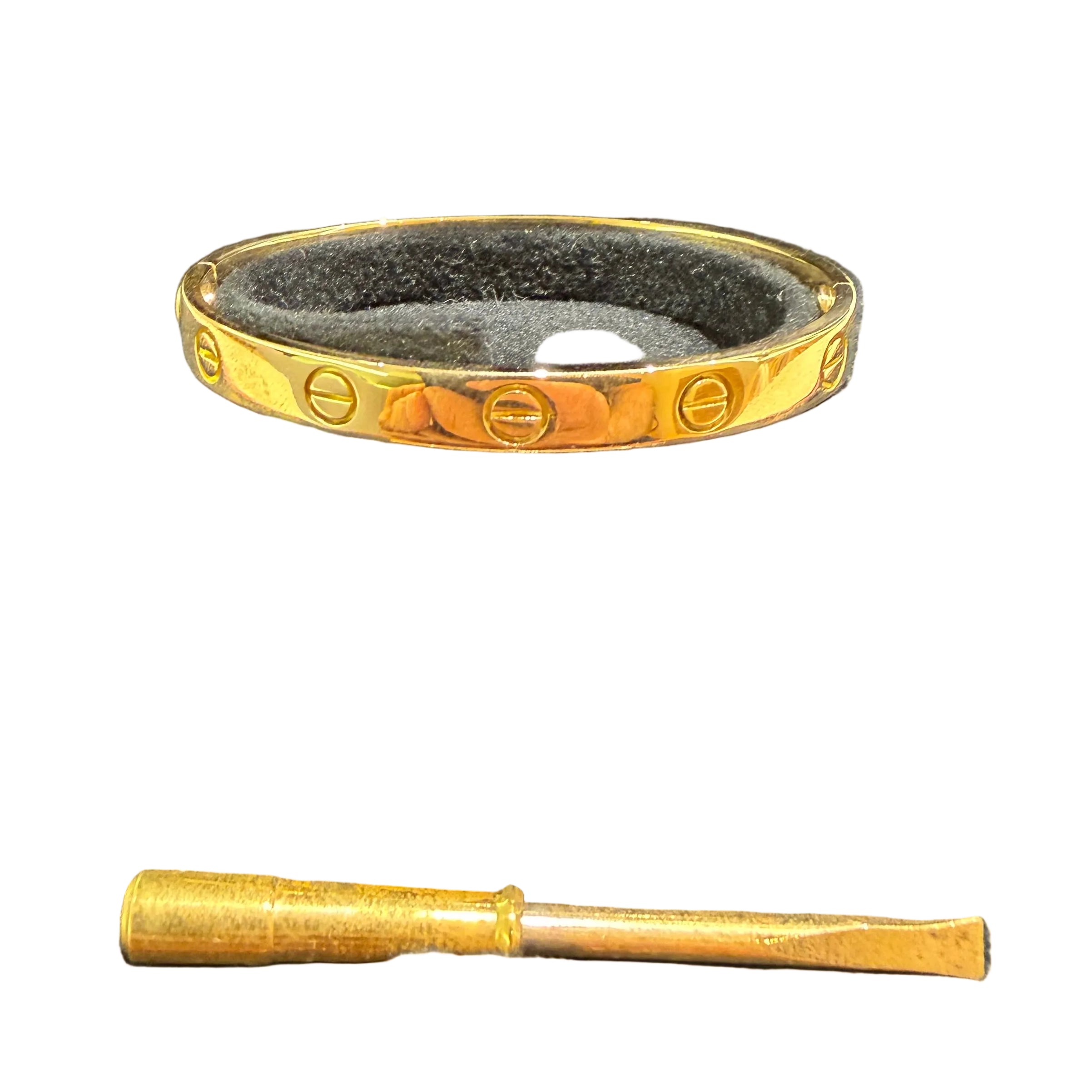 CARTIER "Love" Yellow Gold Bangle Bracelet