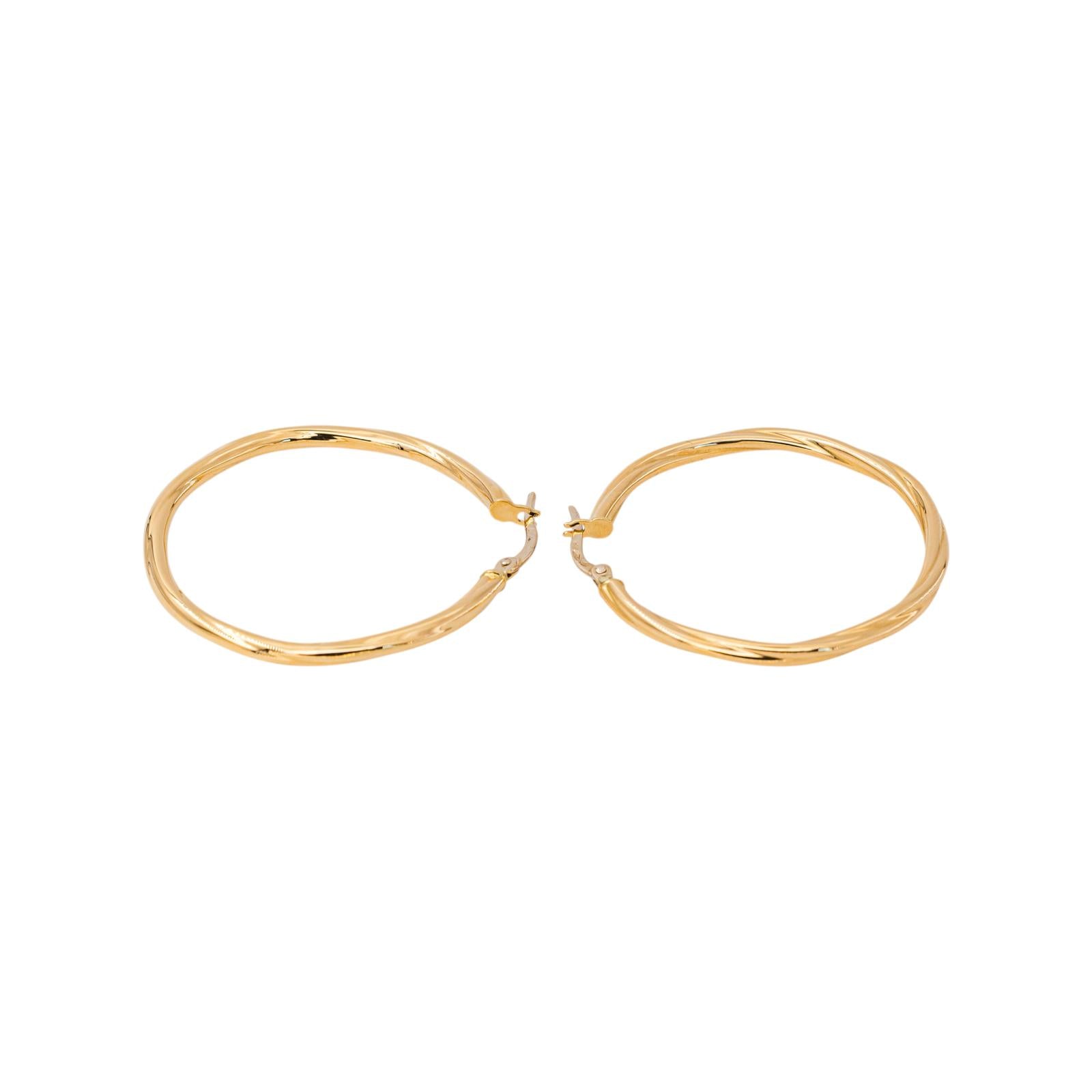 Yellow Gold Hoop Earrings