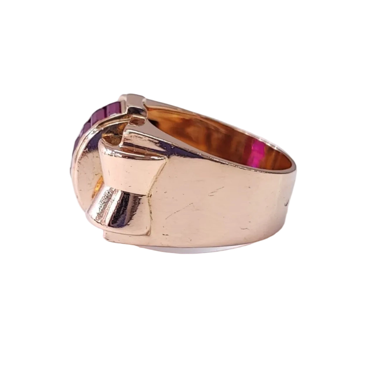 Ring Tank in rose gold and ruby