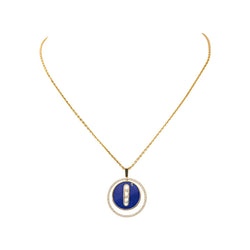 Messika Collier  Lucky Move Or jaune Lapis Lazuli