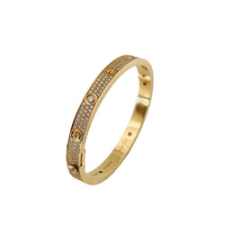CARTIER "Love" Bracelet set with rose gold and diamonds