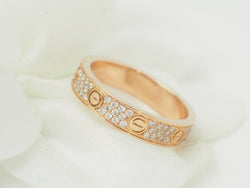 Bague Alliance CARTIER Love PM en or rose et diamants