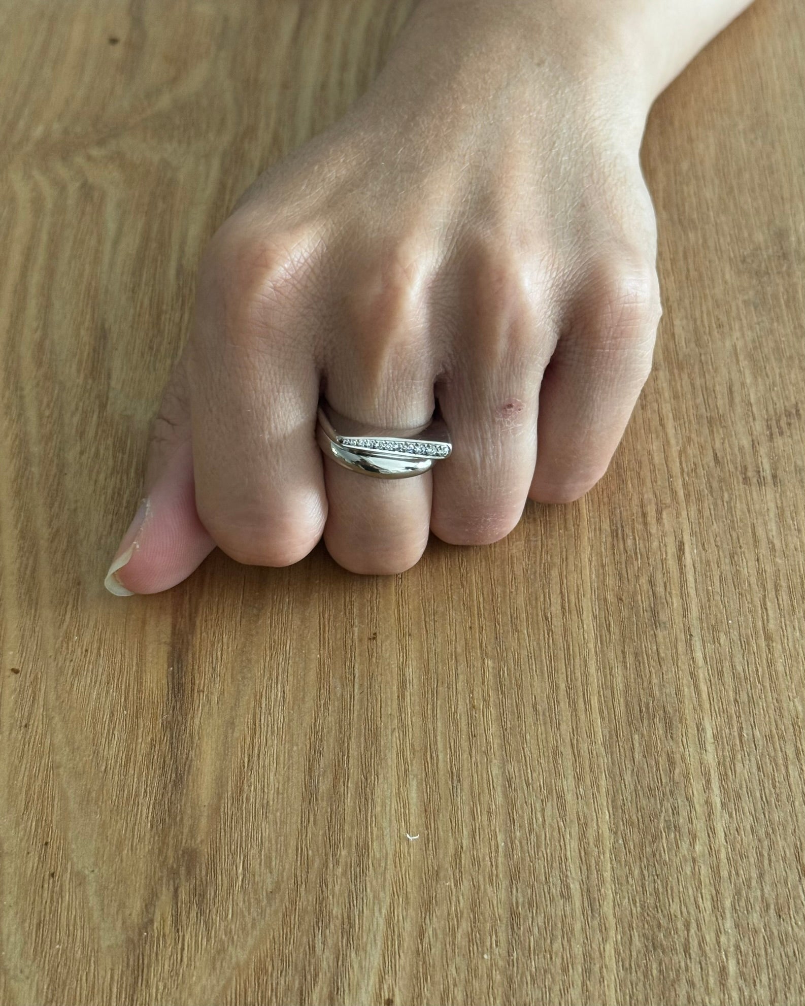 Bague FRED "Success" en or blanc et diamants