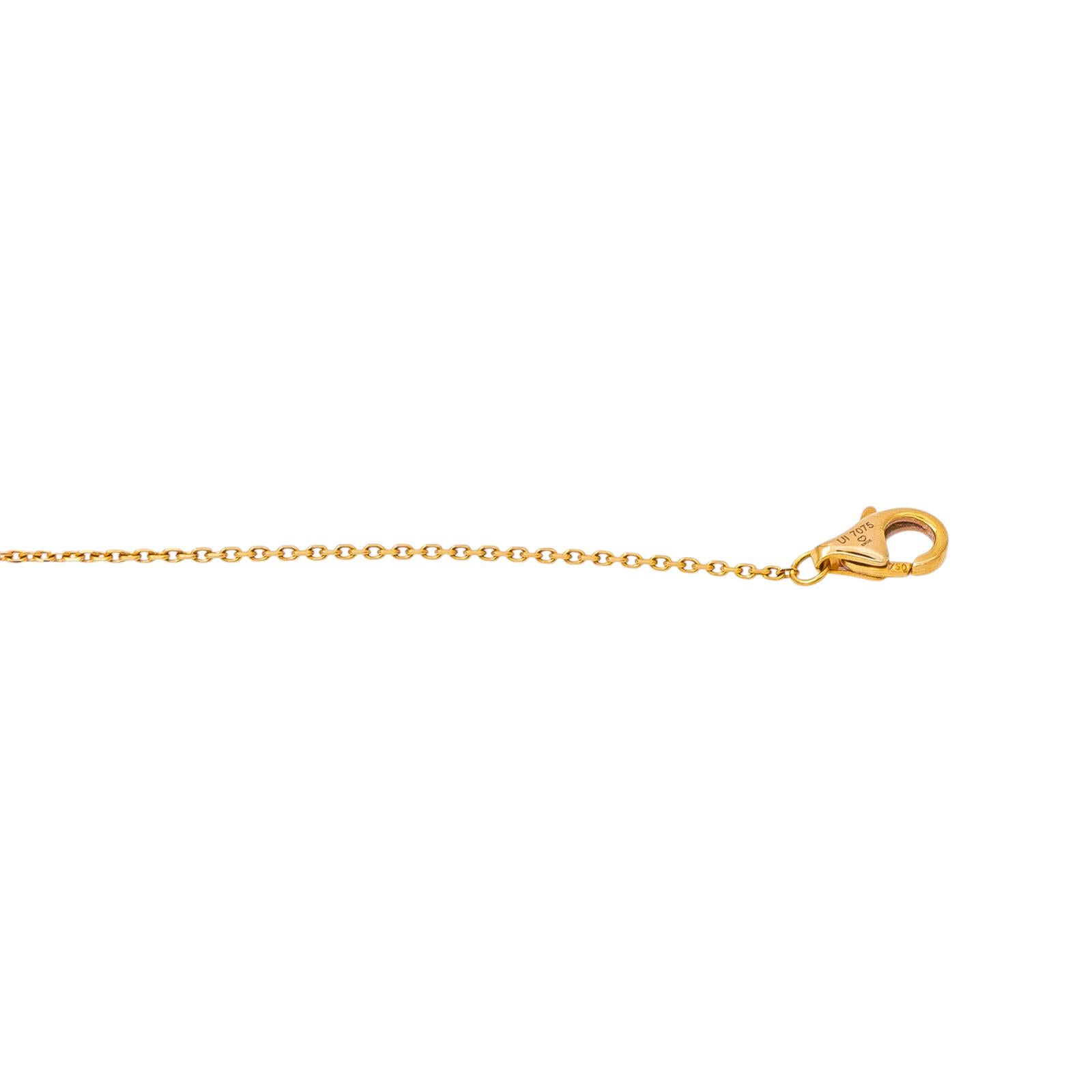 Cartier Trinity Necklace in Yellow gold with Pink sapphire