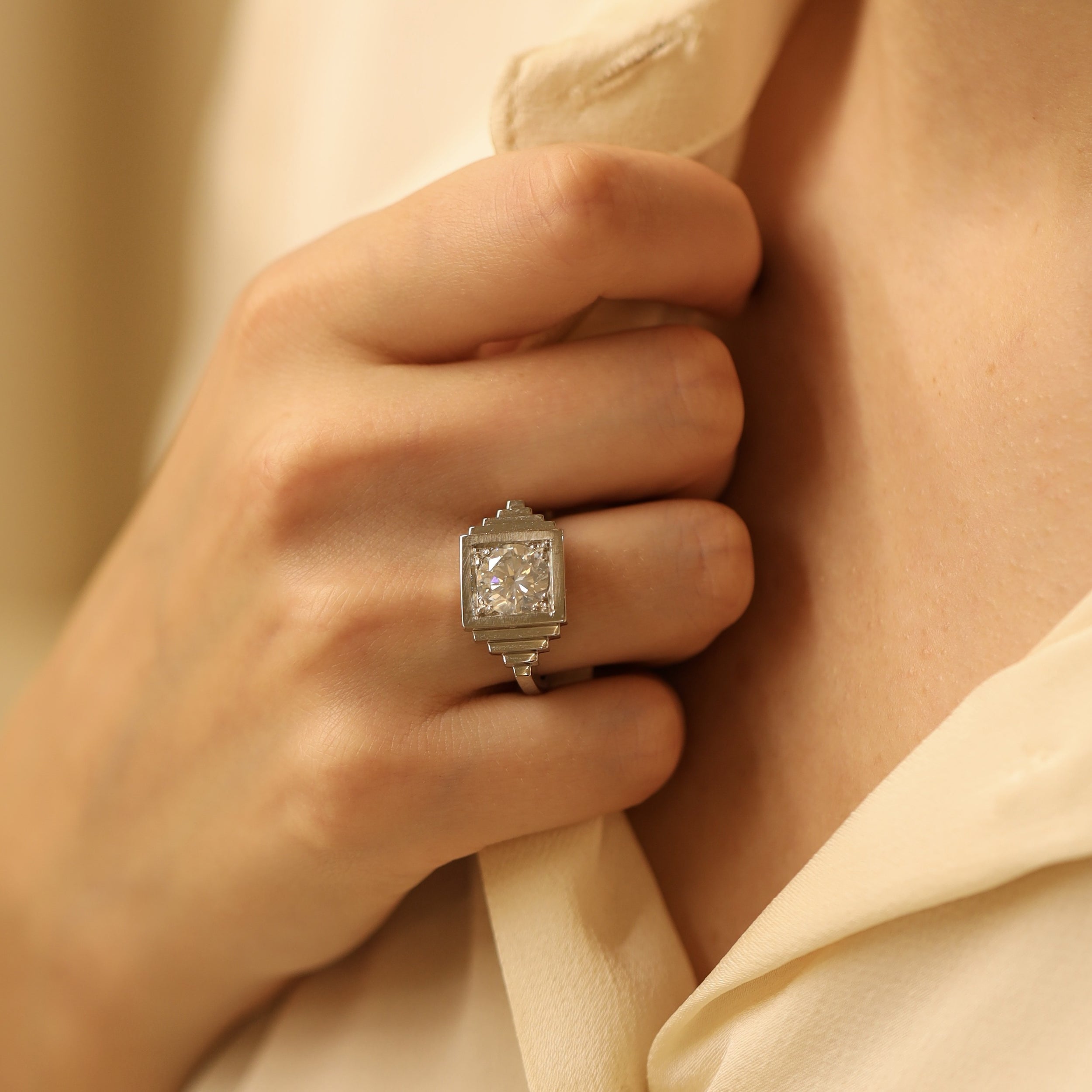 Platinum and Diamond Ring
