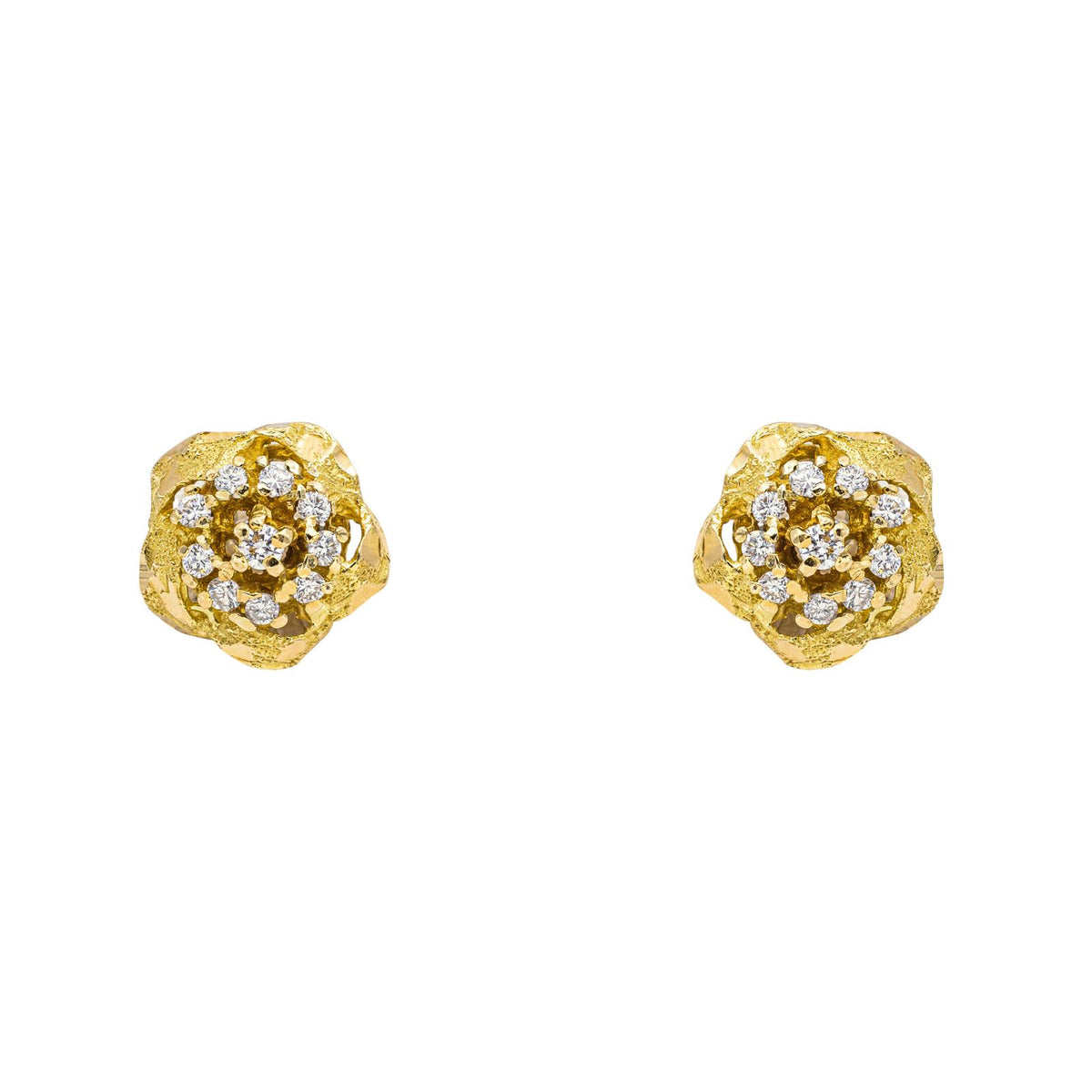 Boucles d'oreilles Or jaune Diamant