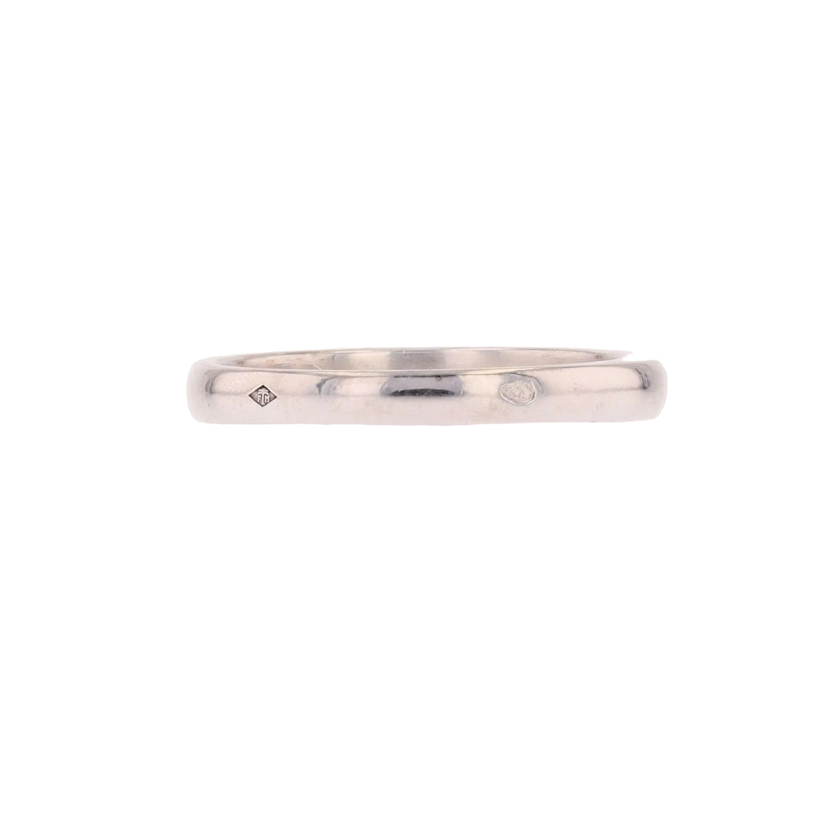 White Gold and Diamond Wedding Band