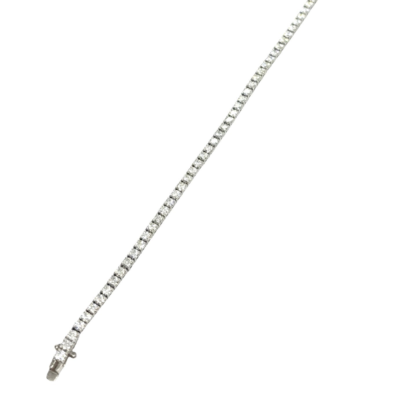 "Ligne" Bracelet in White Gold and Diamonds