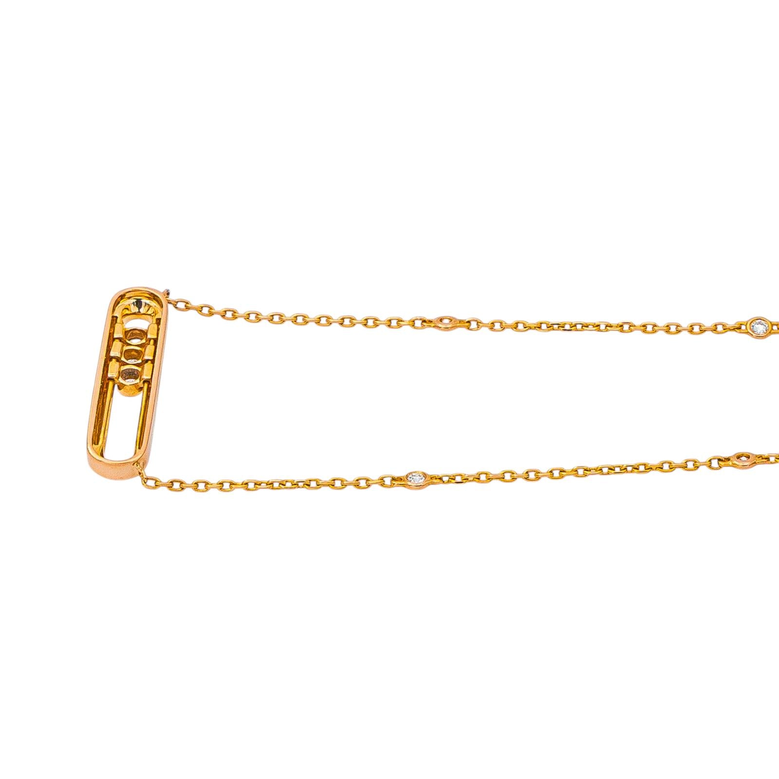 Messika Classic Move Necklace in Rose gold with Diamonds