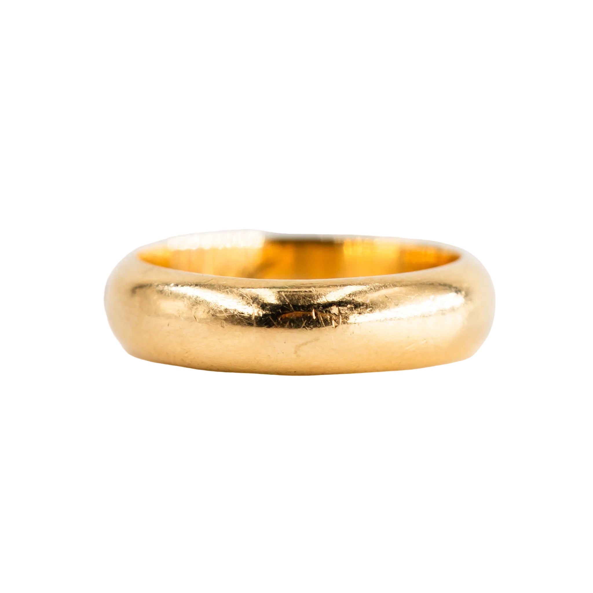 Yellow Gold Solitaire Ring with Diamond