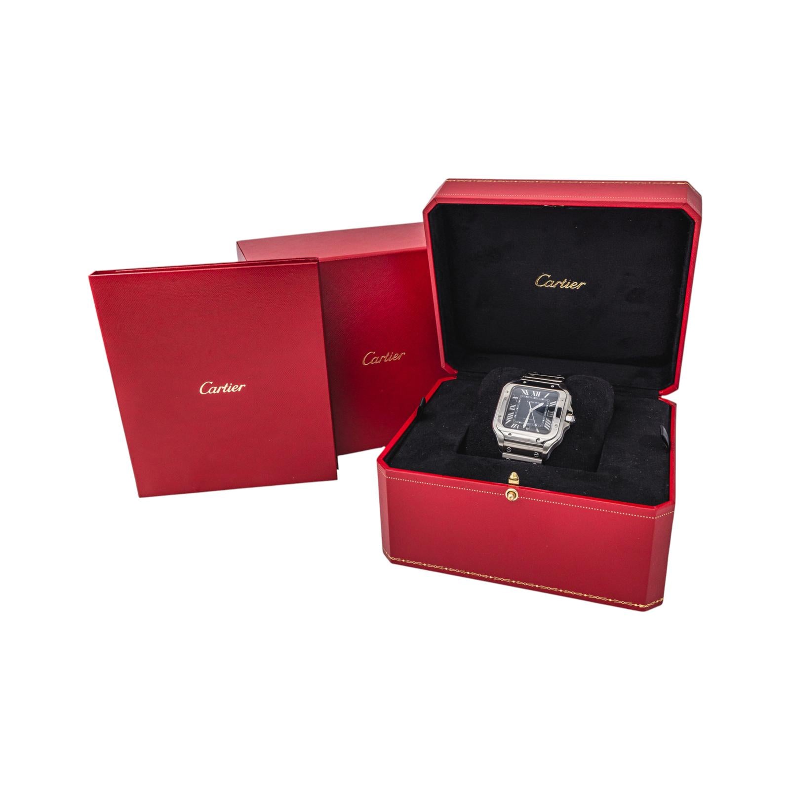 Cartier Santos Watch, Stainless Steel