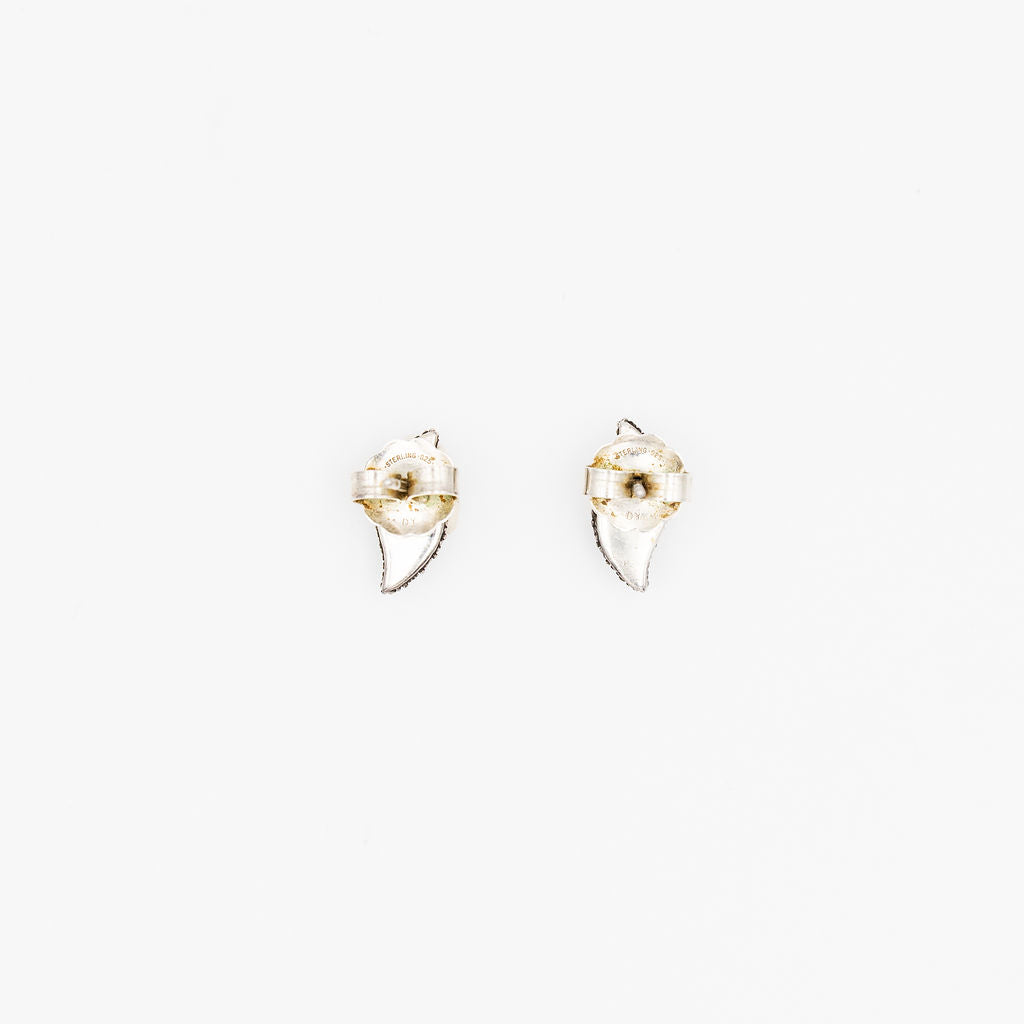 Boucles d'Oreilles Puces DAVID YURMAN en argent, saphirs et diamants
