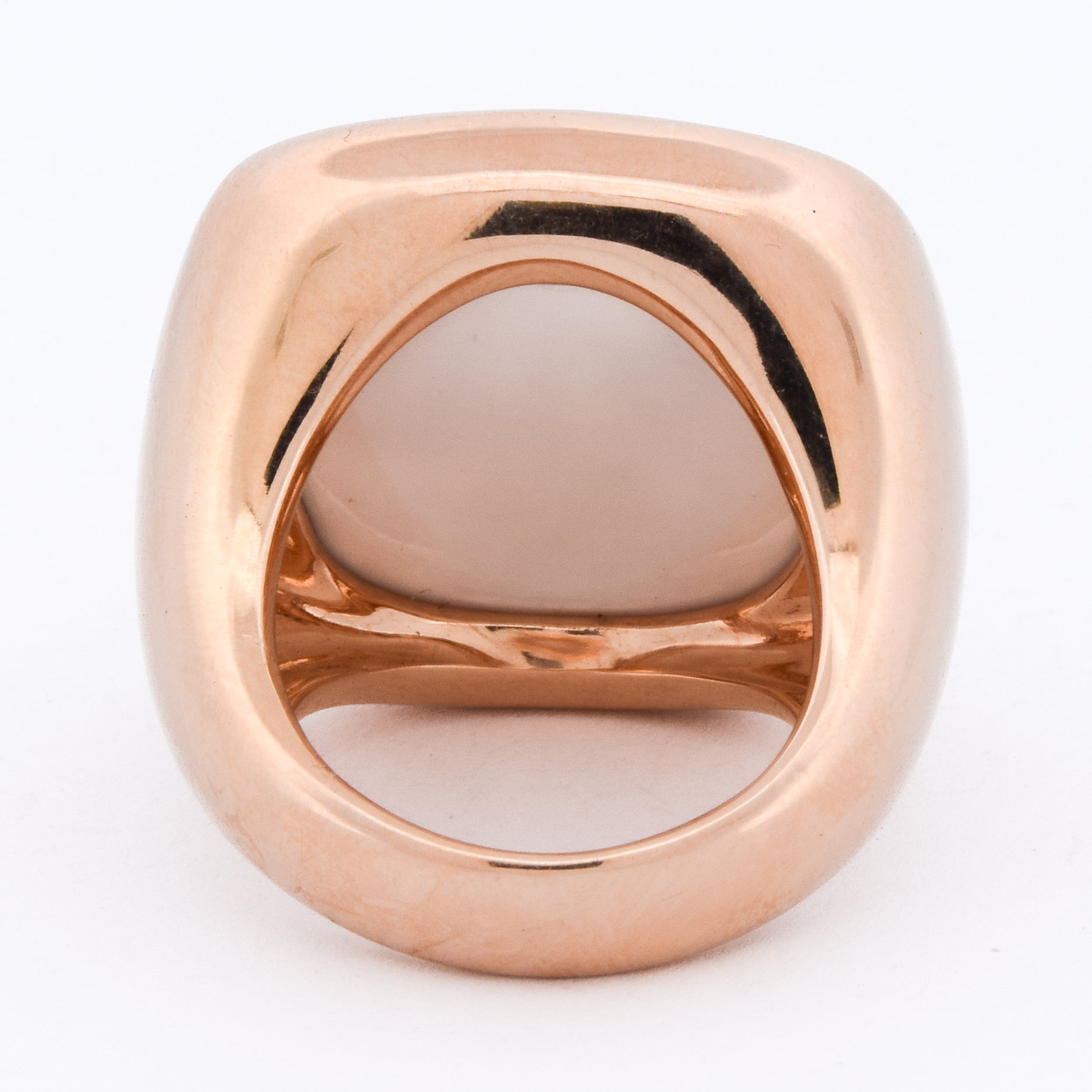 Ring POMELLATO "Victoria" dome in rose gold and cacholong
