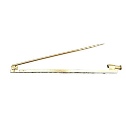 Brooch Art Deco hair clips in yellow gold, paltinium and diamonds.