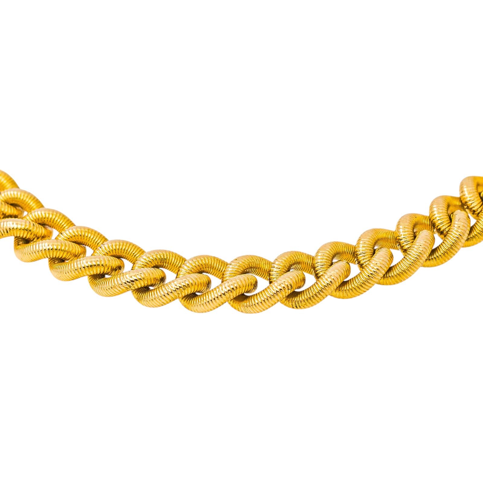 Yellow Gold Curb Chain Bracelet