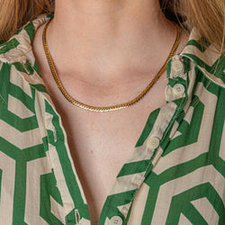 Yellow Gold English Link Necklace