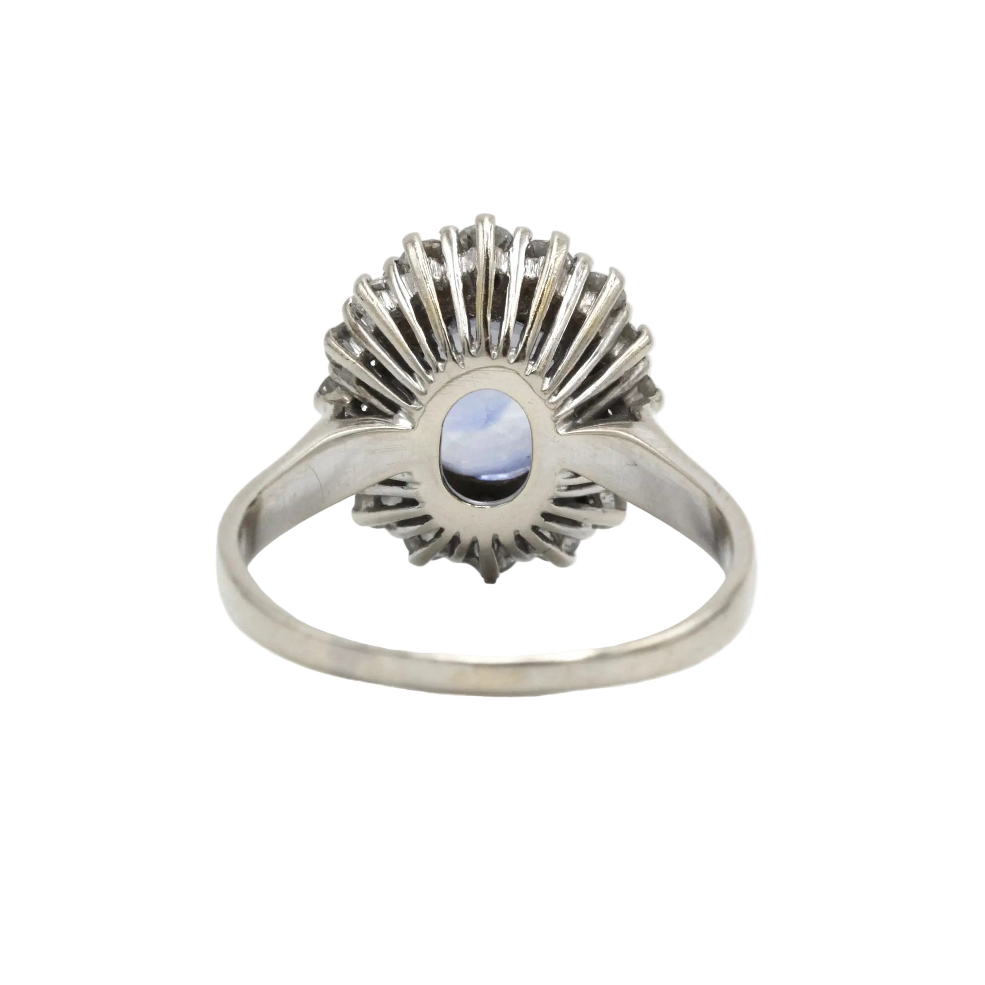 Marguerite Ring in White gold, Yellow gold, Sapphire, and Diamonds