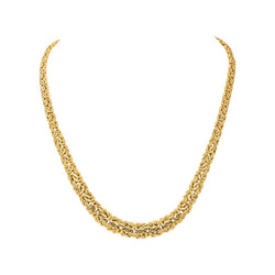 Peruvian Link Necklace in Yellow gold