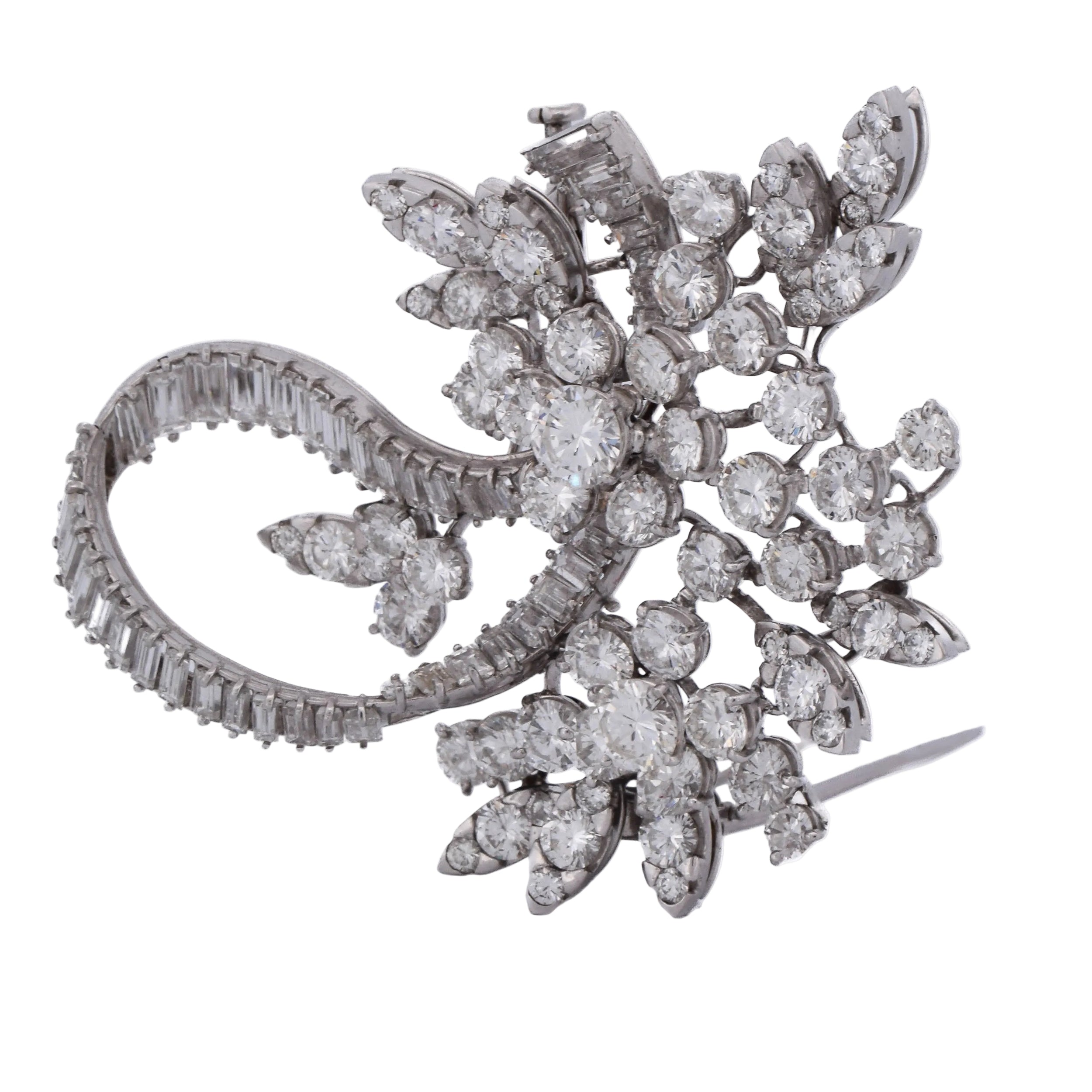 Platinum and Diamond Brooch