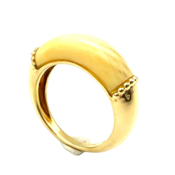 JEAN & PIERRE BELLIN Yellow gold and Ivory Bangle Ring