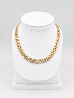 CARTIER "Panther" Set in Yellow Gold and Diamonds