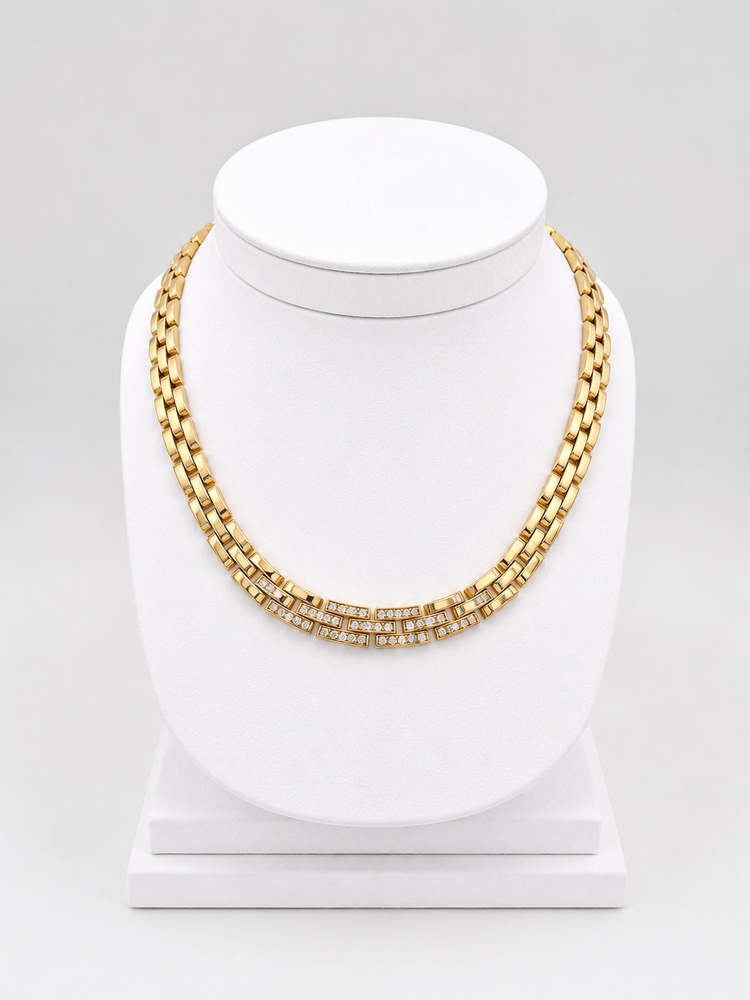 CARTIER "Panther" Set in Yellow Gold and Diamonds