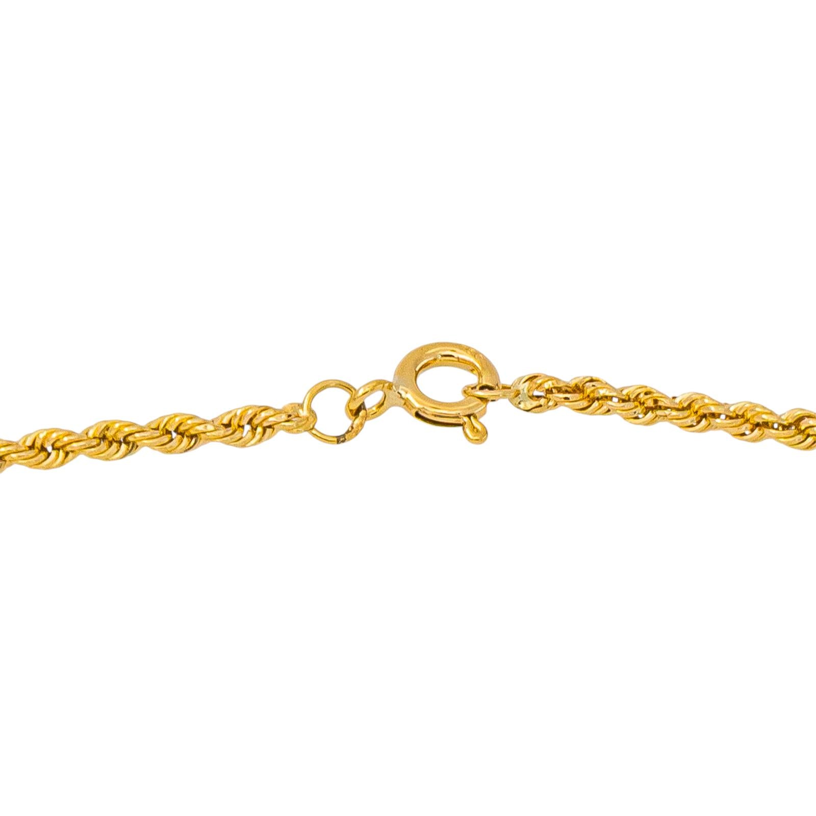 Yellow Gold Rope-Link Necklace